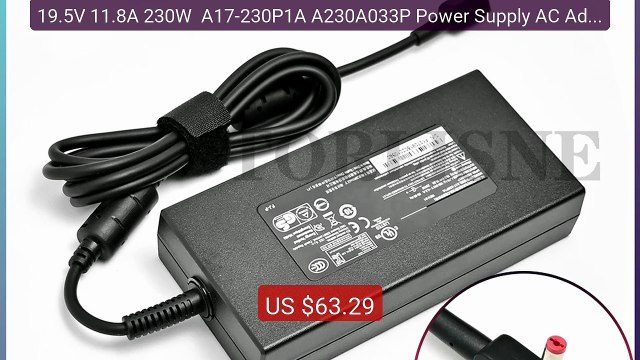 19.5V 11.8A 230W A17-230P1A A230A033P Power Supply AC Adapter... Hot Deal 2026 | Limited Offer!