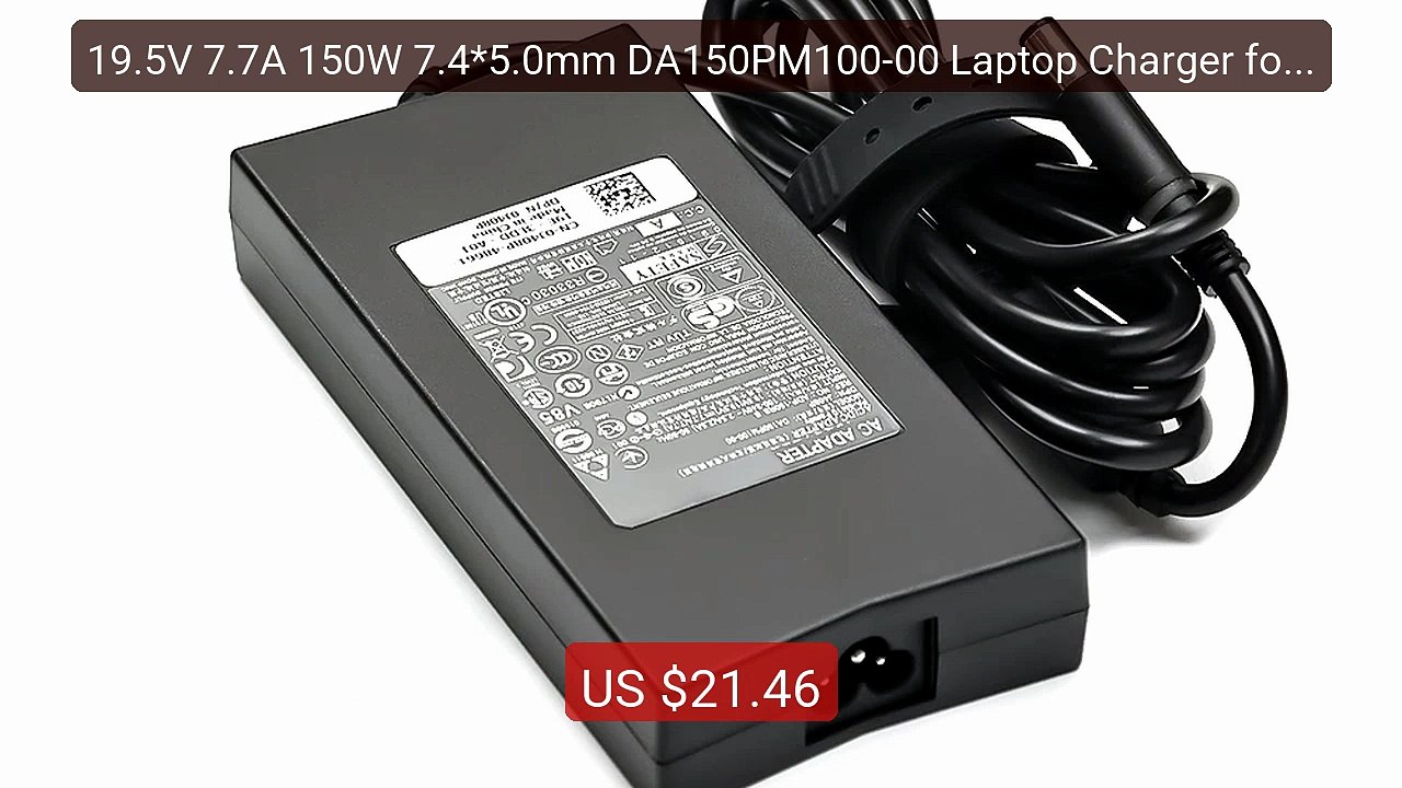 19.5V 7.7A 150W 7.4*5.0mm DA150PM100-00 Laptop Charger for Dell Ali... -- Top Rated 2026 | Buy Now!