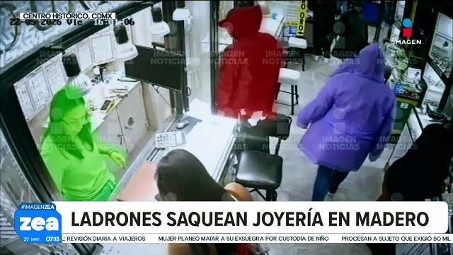 En menos de 2 minutos, unos ladrones saquean una joyería | Zea