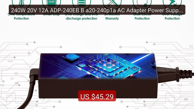 240W 20V 12A ADP-240EB B a20-240p1a AC Adapter Power Supply fo... Hot Deal 2026 | Limited Offer!