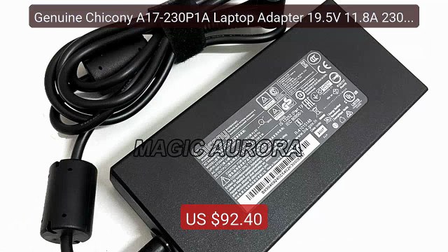 Genuine Chicony A17-230P1A Laptop Adapter 19.5V 11.8A 230W ... Top Pick 2026 | Unbeatable Price!