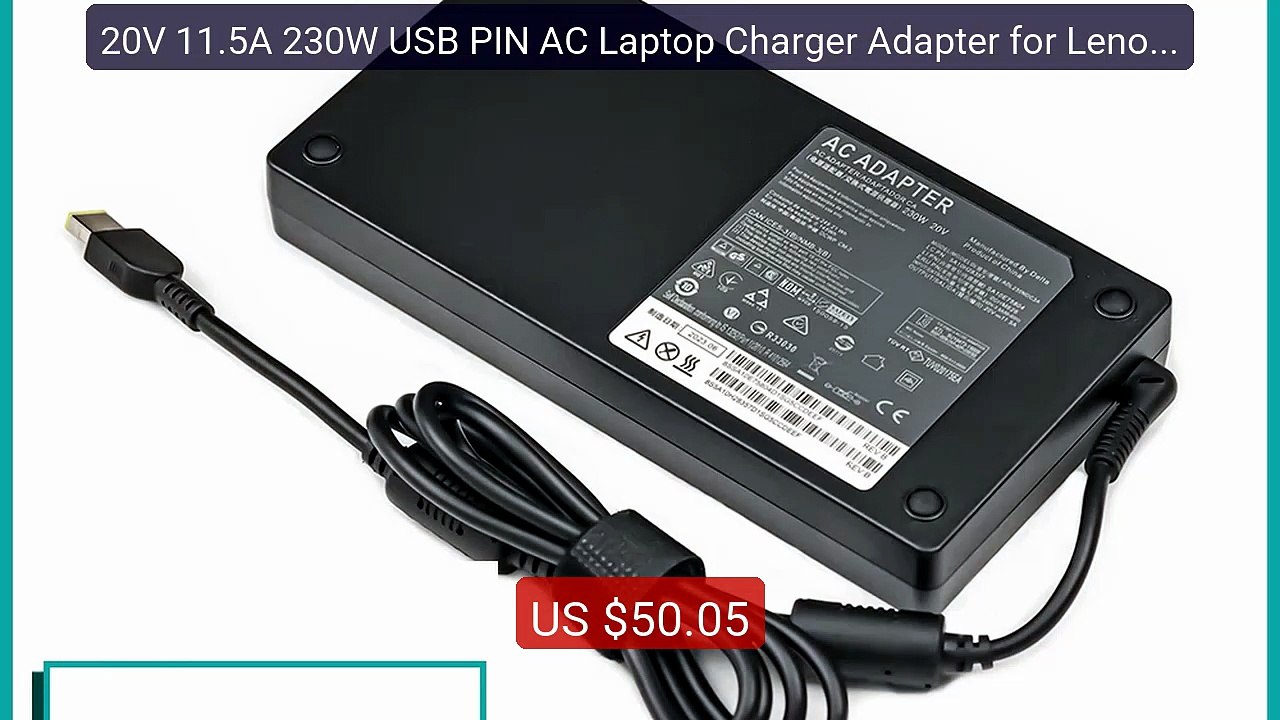 20V 11.5A 230W USB PIN AC Laptop Charger Adapter for Lenovo Le... -- Best Buy 2026 | Great Quality!