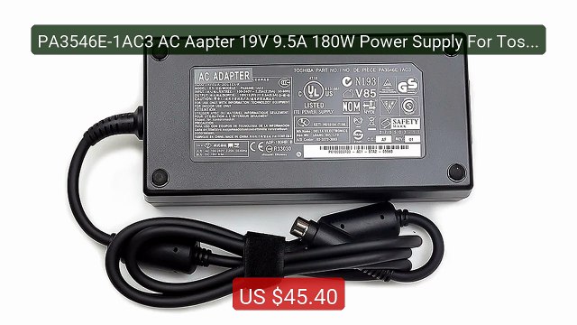 PA3546E-1AC3 AC Aapter 19V 9.5A 180W Power Supply For Toshi... Top Pick 2026 | Unbeatable Price!