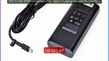 20V 3.25A 65W Universal USB Type C Laptop Mobile Phone Power Adapte... -- Top Rated 2026 | Buy Now!