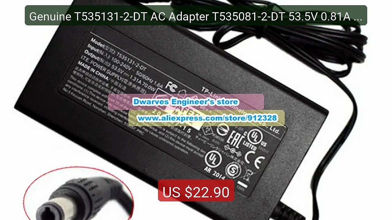 Genuine T535131-2-DT AC Adapter T535081-2-DT 53...