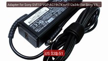 Adapter for Sony SVF13 VGP-AC19v74 svt112a34v For Sony VAIO Flip SV... -- Top Rated 2026 | Buy Now!