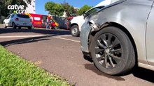 Motociclista de 60 anos fica ferido em acidente em Cascavel