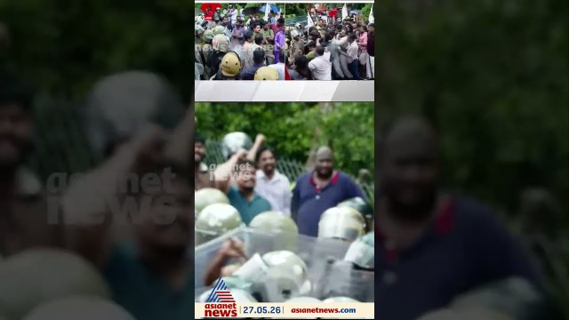 കേസിലെ പരാതിക്കാരൻ ഷോൺ ജോർജിന്റെ പാലായിലെ വീട്ടിലേക്ക് ഡിവൈഎഫ്ഐ മാർച്ച്‌