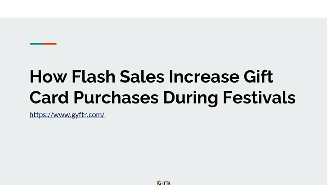 How Flash Sales Increase Gift Card Purchases During Festivals