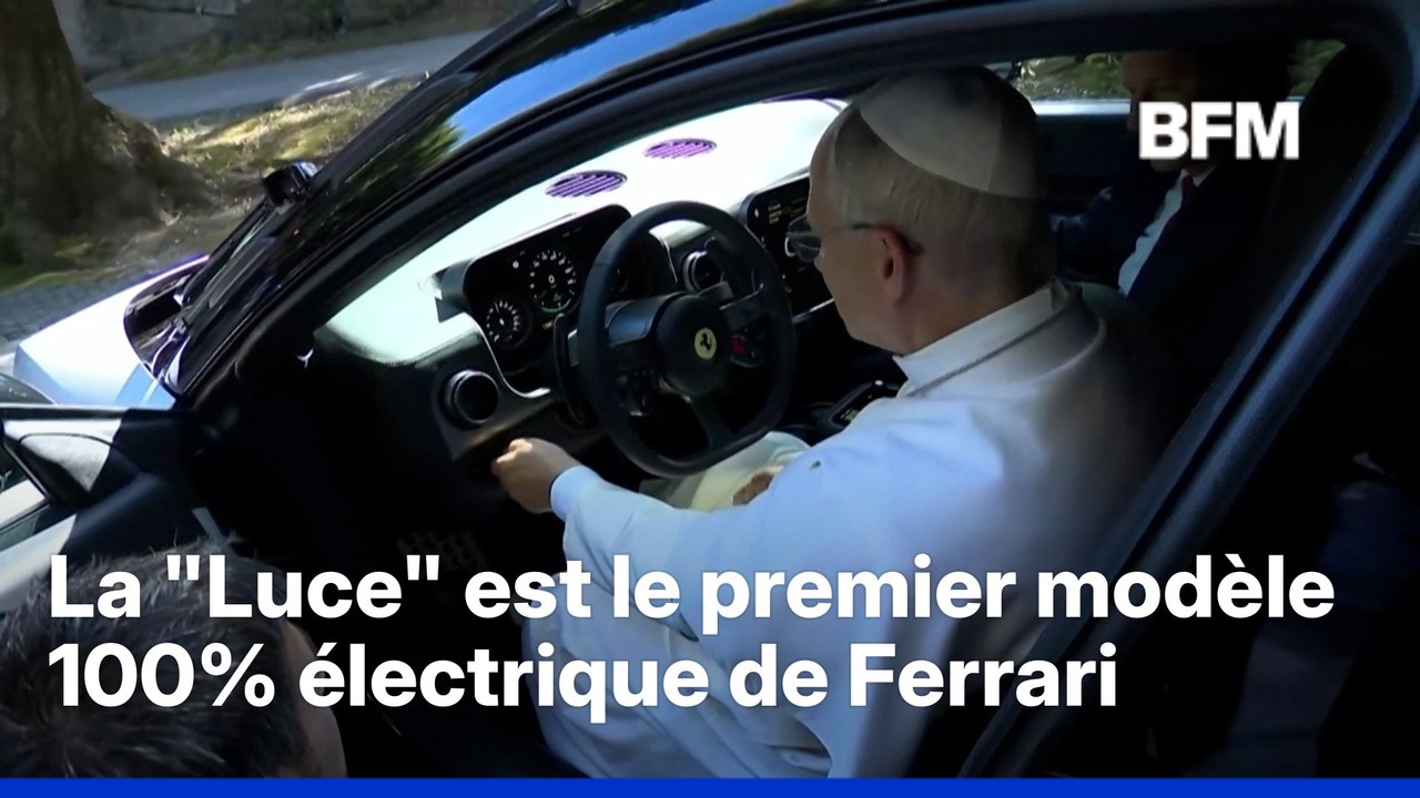 Ferrari présente sa première voiture électrique au Pape Léon XIV