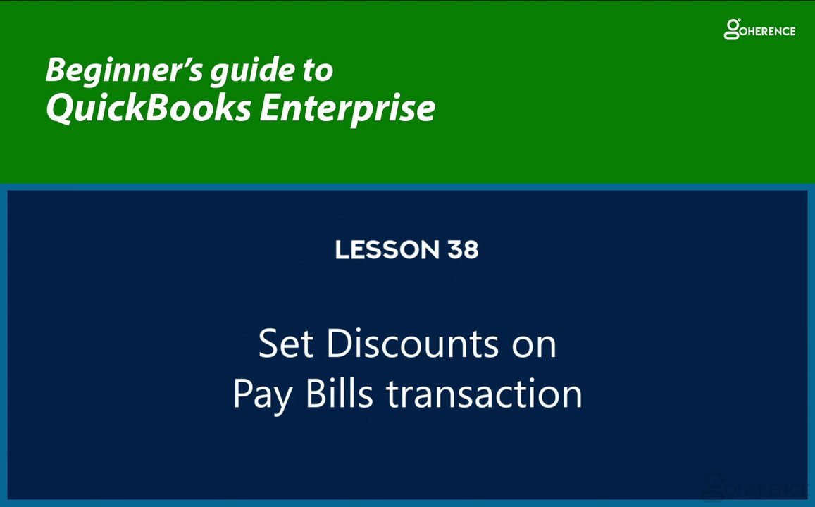 38 - Set Discounts on Pay Bills transaction