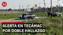 Encuentran dos cadáveres emplayados en fraccionamiento de Tecámac