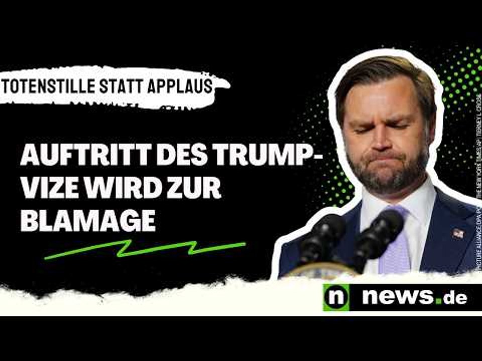 J.D. Vance: Totenstille statt Applaus – Auftritt des Trump-Vize wird zur Blamage