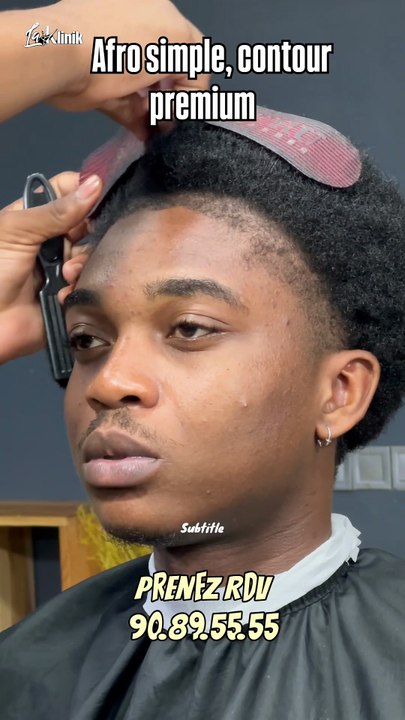 Afro simple, contour premium 🔥