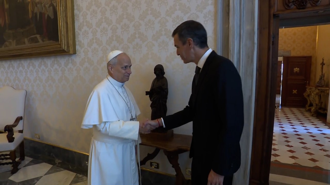 El papa León XIV recibe en audiencia a Pedro Sánchez en el Vaticano