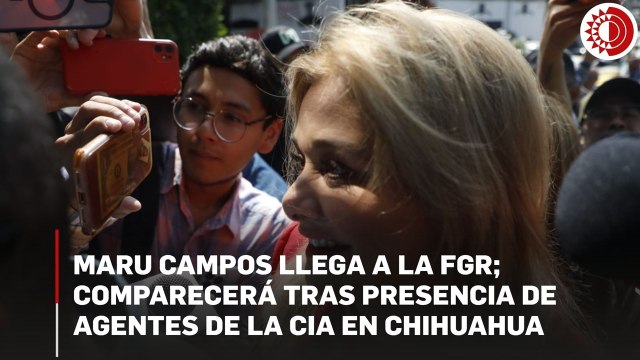 Maru Campos llega a la FGR; comparecerá tras presencia de agentes de la CIA en Chihuahua