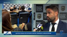 Quatro presos por estupro contra crianças e adolescentes