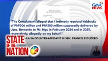 Sen. Escudero, itinanggi sa kontra-salaysay na tumanggap ng mahigit P500M na kickbacks | SONA