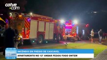 Perícia investiga causas de incêndio em apartamento no Santo Onofre