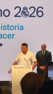 Ronaldo se sale del guión y sorprende con estas bonitas palabras a florentino durante su acto de candidatura