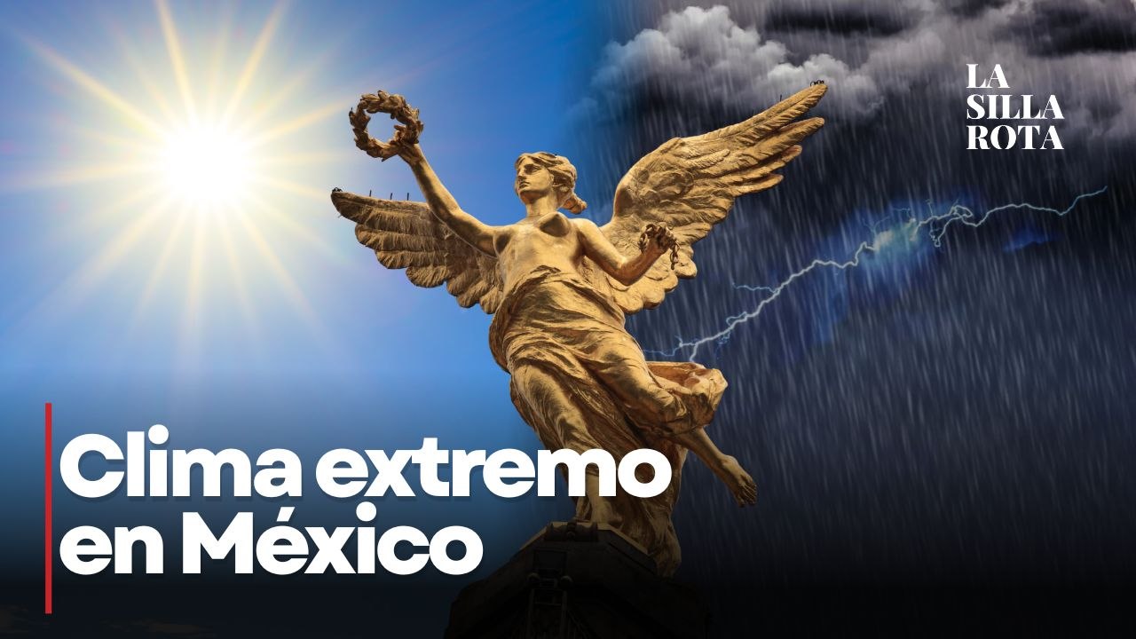 Tormenta negra y calor de 40 grados: caos climático en México