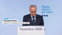 Florentino Pérez, en la presentación de su candidatura: “No voy a parar mientras el caso Negreira siga manchando el fútbol español”