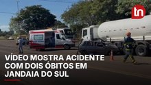 Vídeo mostra acidente com dois óbitos em Jandaia do Sul