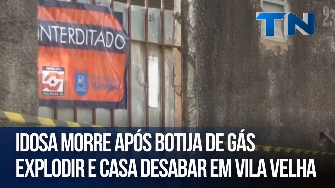 Idosa morre após botija de gás explodir e casa desabar em Vila Velha