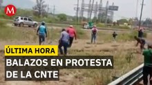 Grupo armado dispara contra bloqueo de la CNTE en Oaxaca