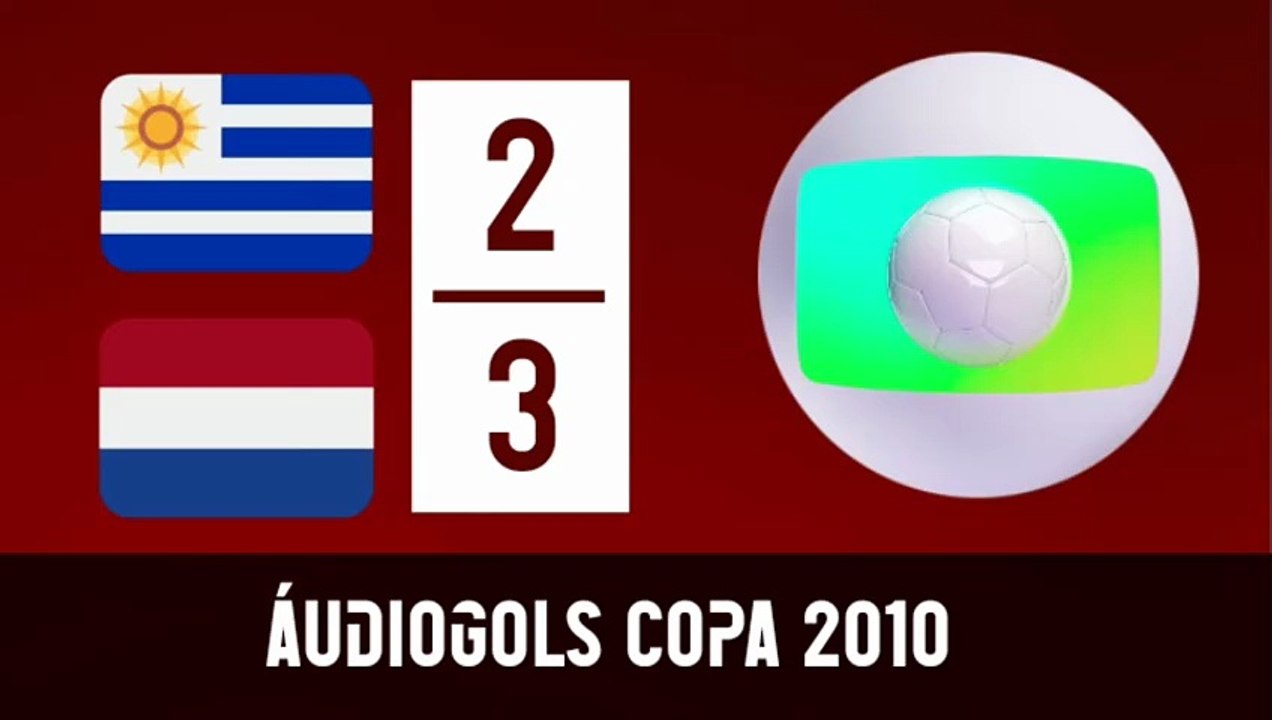 Áudiogols | Uruguai 2x3 Holanda (Globo 2010)