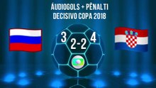 Áudiogols | Rússia 2 (3-4) Croácia (Globo 2018)
