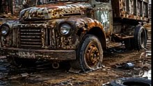 A forgotten rusty truck rises again as a futuristic luxury monster 🚛⚡