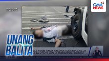 Motorcycle rider, patay matapos sumemplang at bumangga sa utility van sa Sumulong Highway | Unang Balita