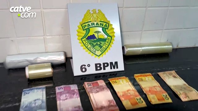 Dupla é detida com drogas e dinheiro em casa conhecida por tráfico em Cascavel