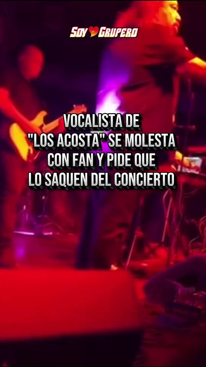 ¡MOMENTO TENSO EN CONCIERTO DE LOS ACOSTA!