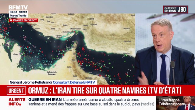 L'Iran affirme avoir tiré sur quatre navires qui tentaient de franchir le détroit d'Ormuz