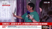En région parisienne, cette habitante n'a pas de volets extérieurs pour empêcher la chaleur de pénétrer