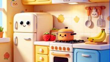 bahasa inggris animasi benda di dalam dapur bagian 1