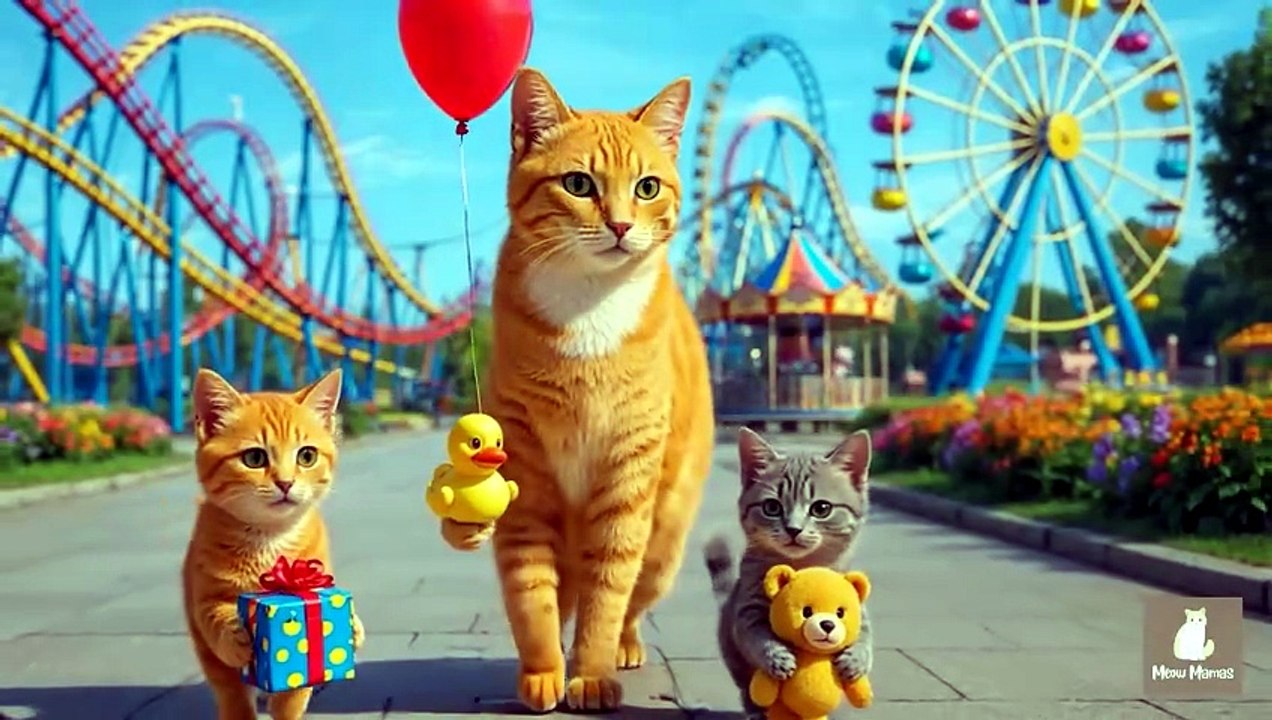 Mama Cat Trims Fur on the Farm and Makes Tiger Hat For Kittens At Home🐾🎩🐯_17