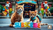 Mama Cat Trims Fur on the Farm and Makes Tiger Hat For Kittens At Home🐾🎩🐯_20