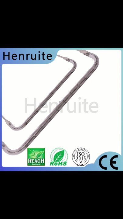 Wholesale High Temperature Resistance Quartz Glass Tube U Shape 4500w Shortwave IR Heat Lamps