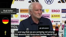 Voller admits Germany are not one of the favourites to win World Cup