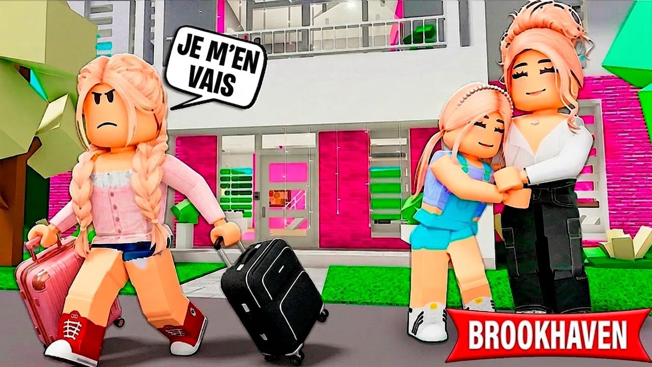 Elle fugue par jalousie envers sa petite sœur ! | Histoires Brookhaven RP | Roblox