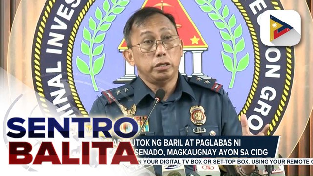 Pag-alis ni Sen. Dela Rosa sa Senado, planado ayon sa PNP-CIDG; barilan at pagtakas ng senador, magkaugnay umano | ulat ni Ryan Lesigues