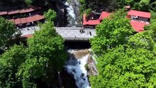 Bursa Saitabat Şelalesi'nde son 10 yılın rekoru: Kuruma noktasından coşkulu akışa!
