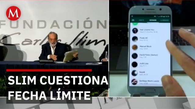 Carlos Slim pide revisar plazo del registro obligatorio de líneas telefónicas en México