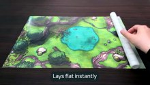 HEYtrace Hex- Traceable  Reusable Curl-Free Battle Mat by HEYii