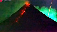 Vídeo para recordar. Meteoro foi avistado durante erupção de vulcão