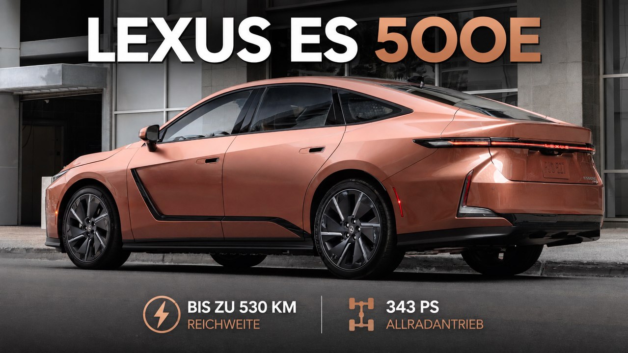 2027 Lexus ES 500E Sonic Copper - Copper Cres | Japanischer Luxus EV
