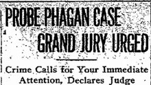 Tuesday, 6th May 1913 Probe Phagan Case Grand Jury Urged.